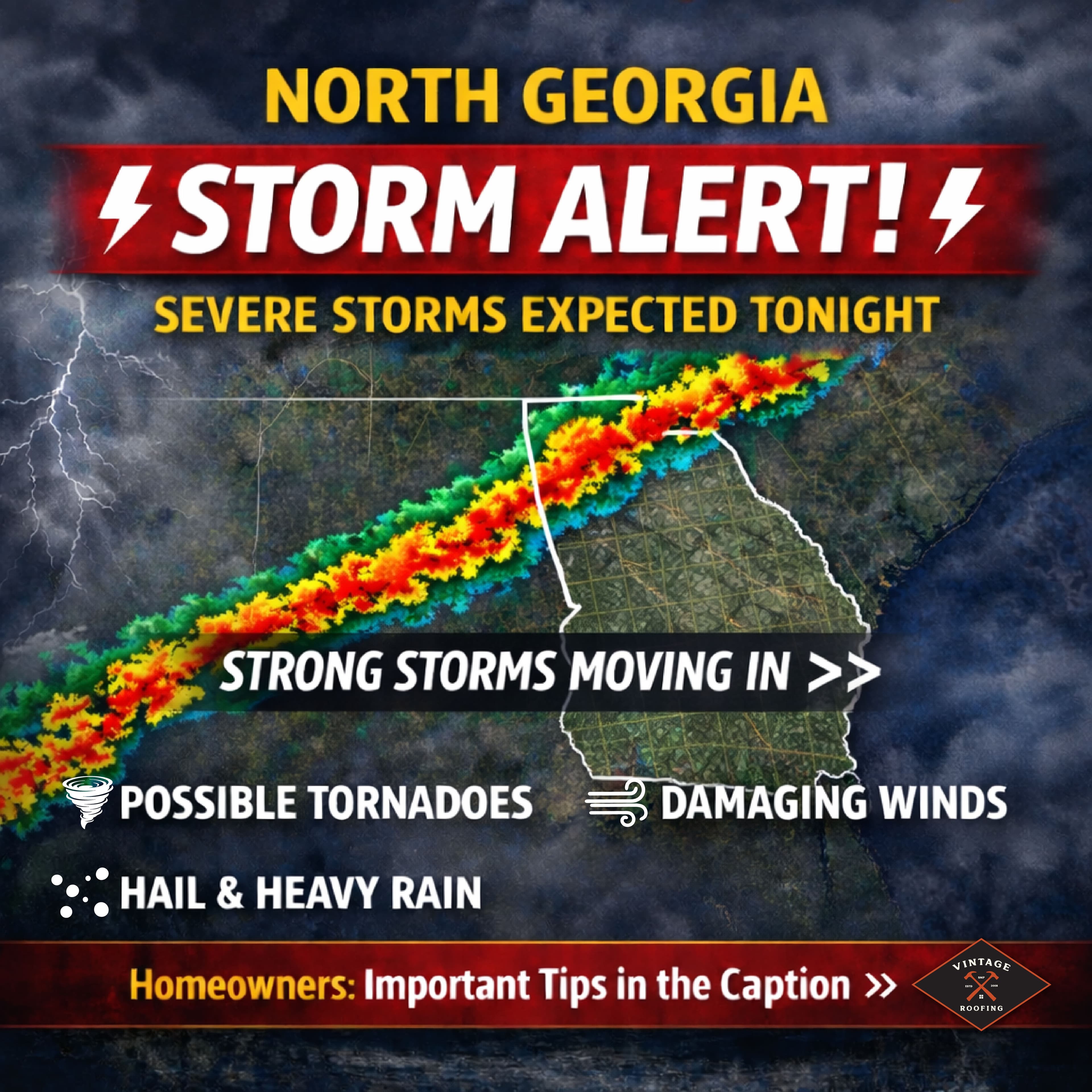 Project Severe Storm Alert for North Georgia image