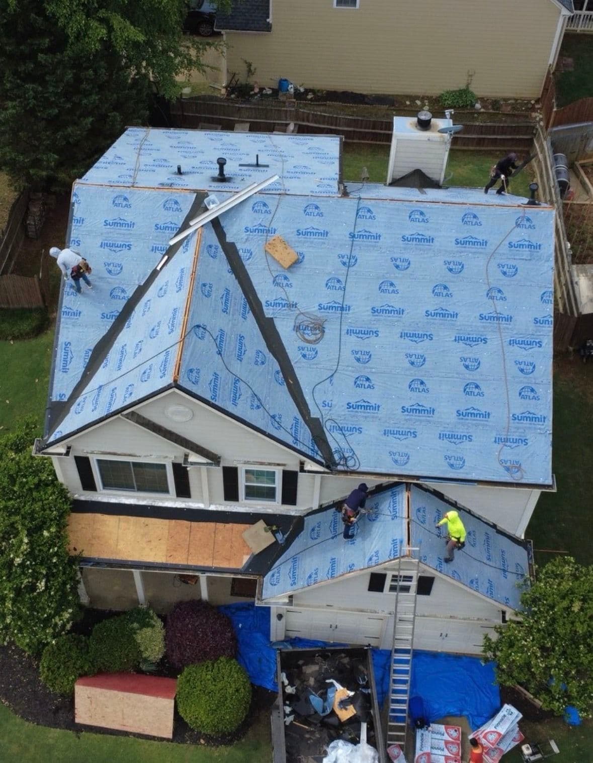Project Atlas Summit 60 Underlayment Laid Across a Full Roof Replacement image