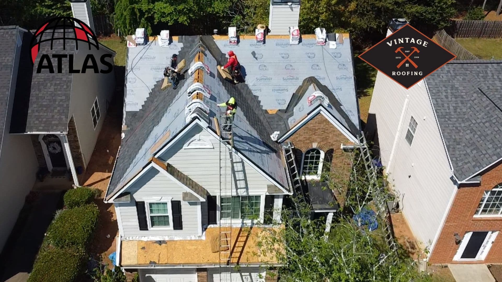 Project Atlas Pinnacle Pristine Shingles Going On and Looking Sharp image