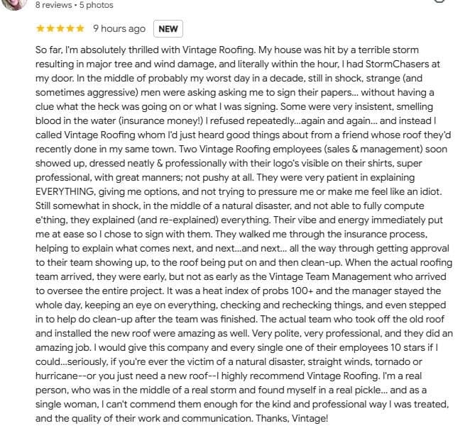 A 5-Star Storm Damage Review That Says It All image