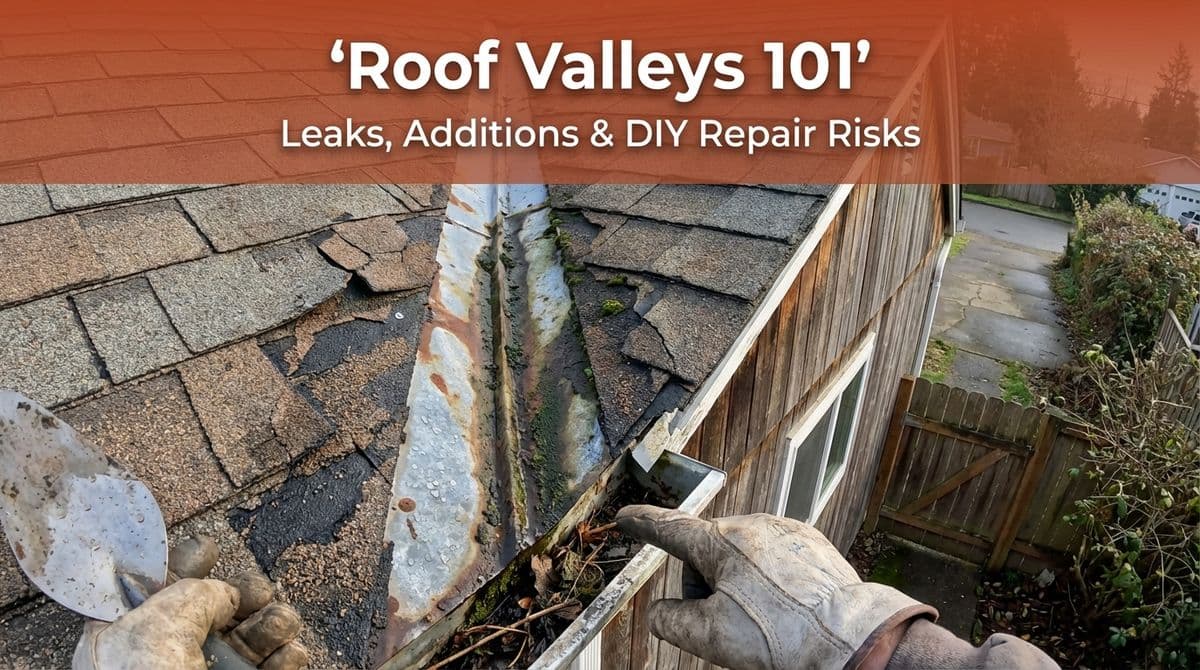 Roof Valleys 101: Leaks, Additions & DIY Repair Risks image
